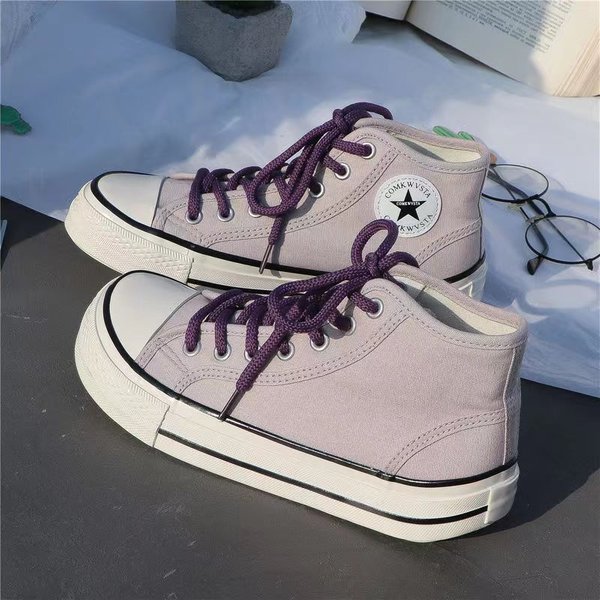 Damskie Buty Sportowe Grube Podeszwy Buty PłóCienne Damskie Buty Codzienne Luksusowy WzóR Sznurowane Modne Buty Do Biegania DziewczęCe Buty Sportowe 40-image