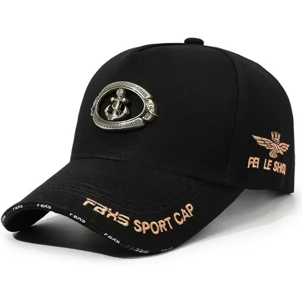Unisex Czapka Sportowa Kotwica Faks Haftowana Czapka Baseballowa Wiosna Jesień Outdoor Regulowana Codzienna Czapka Kapelusz PrzeciwsłOneczny Czapka Sportowa-image