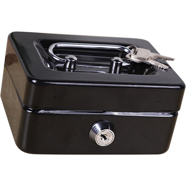 Caja De Dinero Con Bandeja Para Dinero Metal Almacenamiento Seguro Caja De Seguridad Con Cerradura Mini Caja De Dinero Con Cerradura Organizador Para Ahorrar Dinero-image