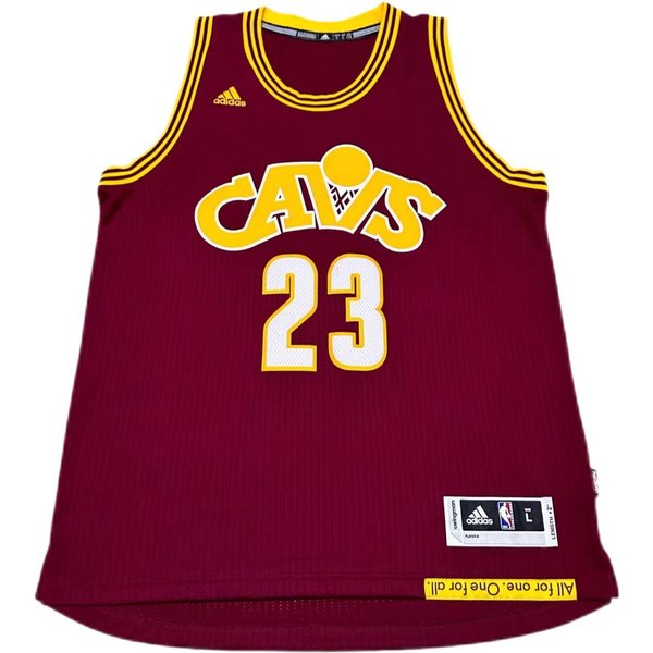Adidas NBA Cavaliers James Wygodna MięKka Przyjazna Dla SkóRy Wszechstronna OkrąGłY Dekolt Koszulka Do KoszykóWki Koszulka Unisex 7470A-3CJ-K92581 L Yellow-image