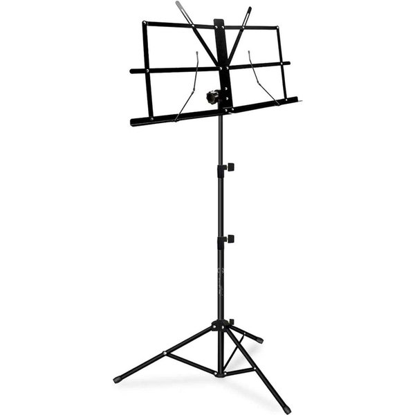 Atril Plegable Para Partituras, Color Negro, Ahorra Espacio, Altura Ajustable, Soporte Estable Para Partituras Musicales-image