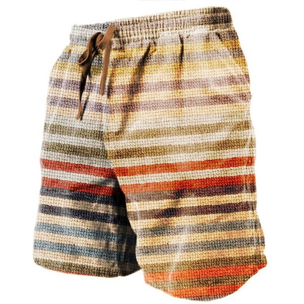 Pantalones Cortos Deportivos Para Hombre, Pantalones Cortos De Playa, Pantalones Cortos De Felpa, CordóN Ajustable, Cintura EláStica, Estampados GráFicos En 3D, Transpirables, Suaves, Para Uso Diario Y Vacaciones. L Beige-image