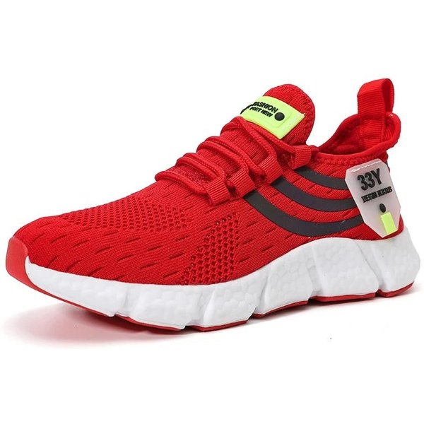 Zapatos Para Hombre Zapatillas Deportivas Casuales Moda Transpirables Para Exterior Para Correr Zapatillas CóModas De Verano Para Caminar Calzado Para Hombre 39 Rojo-image