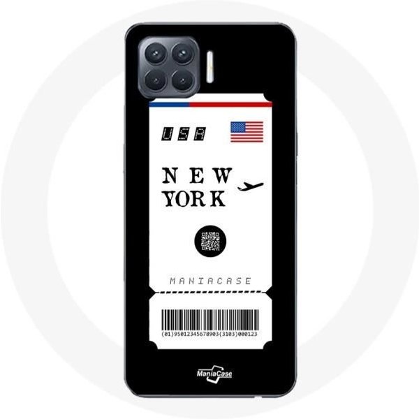 Coque Pour Oppo A93 Billet D'avion New York-image