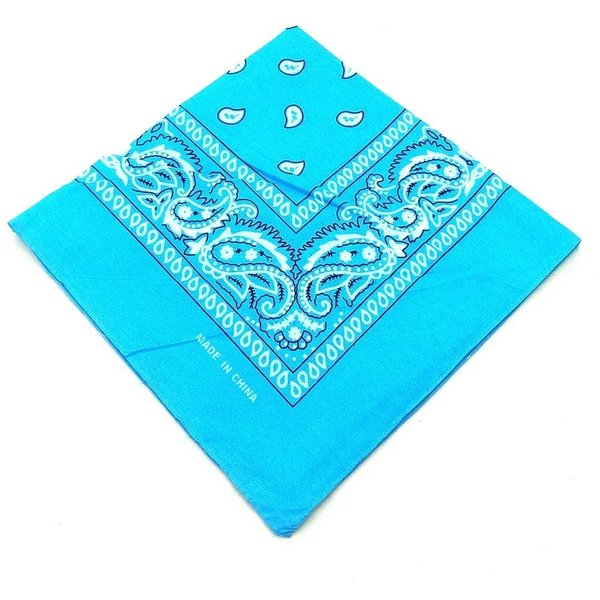 Bandana W Stylu Boho Z Wzorem Paisley Opaski Na GłOwę Hiphopowa Chusta Na GłOwę Uniwersalna Opaska Na GłOwę Do UżYtku Na ZewnąTrz Opaski Na Nadgarstek Maska Na Twarz Chusteczka Blue-image