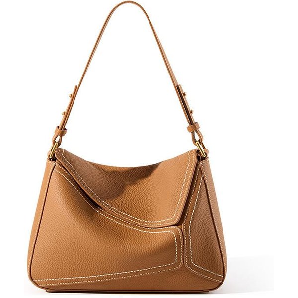 Torba Damska Na Ramię, Torba Pod Pachami, Torba Geometryczna, Damska SkóRzana, Torba Typu Poduszka, Head Layer, SkóRzana Torba Crossbody Commuter Bag-image