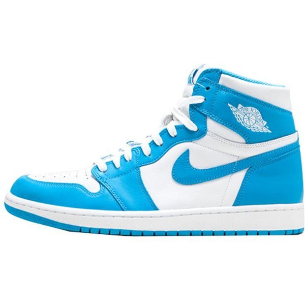 Air Jordan 1 Retro High OG UNC MęSkie Sneakers BiałY Ciemnoniebieski 555088-117 43 Blue-image