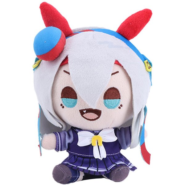Urocze Pluszowe Zabawki Uma Musume Pretty Derby Tamamo Cross ZwierząTko Pluszowe Z Filmu Urocza KreskóWka Lalka Oguri Cap GadżEty Dla FanóW Prezenty 20Cm-image