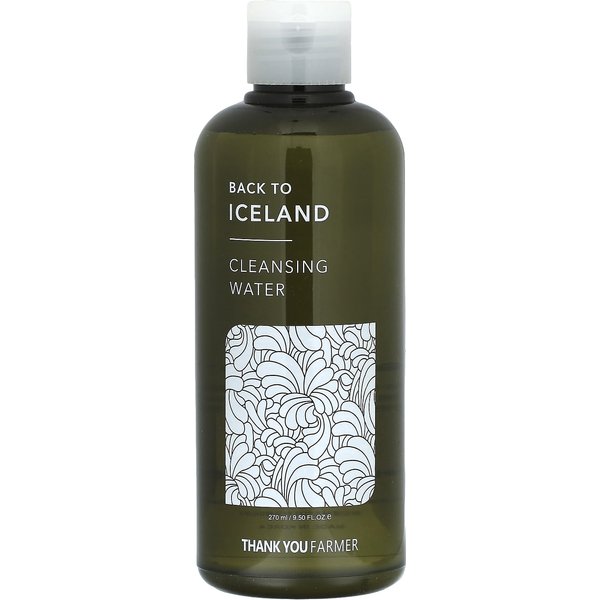 Thank YOU Farmer, Back To Iceland, Cleansing Water, 9.5 Fl Oz (270 Ml) Gray-image