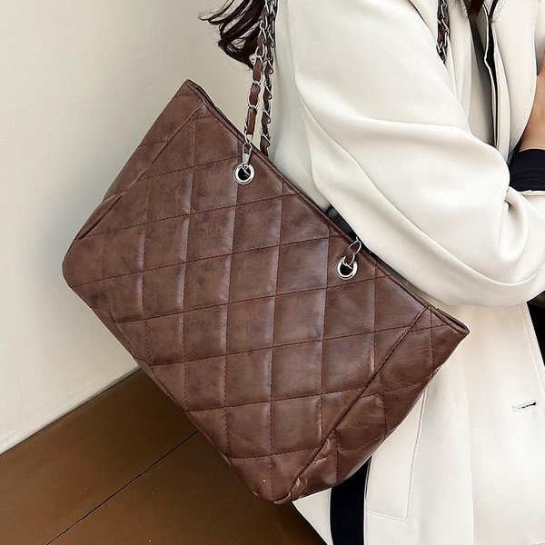 Torba O DużEj PojemnośCi Damska Modna Torba Crossbody Damska Niszowa Wszechstronna Diamentowa Torba Na łAńCuszku Na Ramię Damska-image