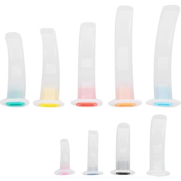 Tubo De GuíA De Gas Para VíAs Respiratorias Guedel Desechable De Primeros Auxilios Por VíA Oral De 9 Piezas Para Pacientes-image