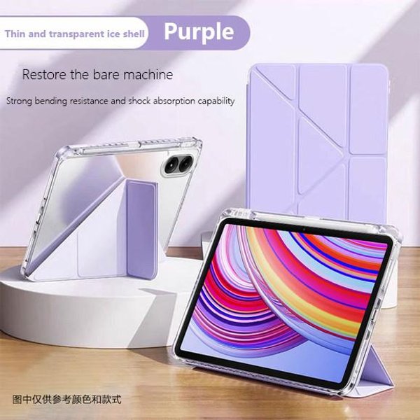 Akrylowe Etui SkłAdane W KształCie Litery Y Do Poco Pad M1 X1 11.2 12.1, Redmi K Pad 2 Pro 12.1 SE 11, Pad 8 7 6 5 Pro Mini 8.8 Pokrowiec Xiaomi Pad Pro 12.1-image