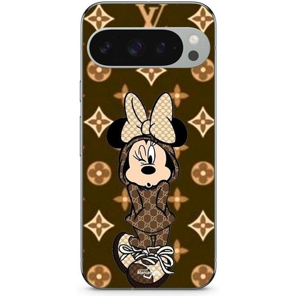 Coque De TéLéPhone - Maniacase - Google Pixel 9 Pro - Souple - Minnie Disney - Marron-image