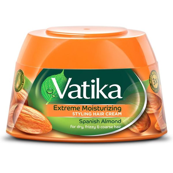 Krem Do WłOsóW Ekstremalnie NawilżAjąCy StylizująCy Krem Do WłOsóW Z MigdałEm HiszpańSkim Vatika Dabur 140 ML + 140 ML-image