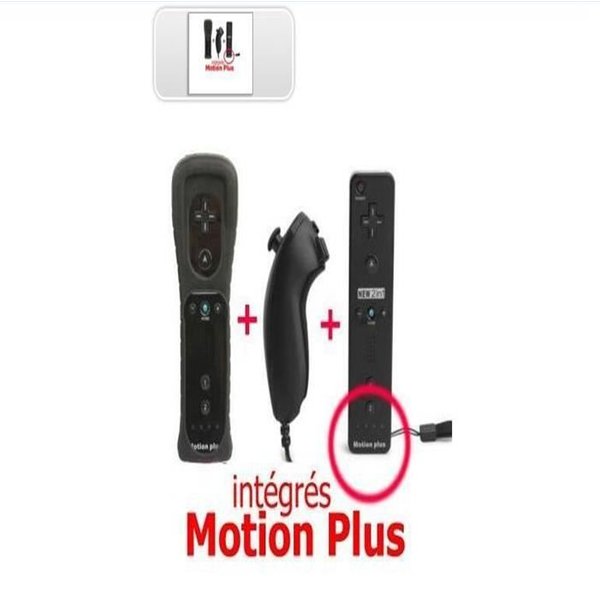 Mando Wii Motion Plus - Wii - Con Nunchuk Y Estuche - InaláMbrico - Compatible Con Wii/Wii U/Wii Mini-image