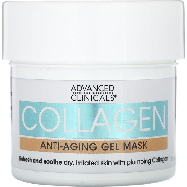 Advanced Clinicals, ColáGeno, Mascarilla En Gel Antienvejecimiento, 5 Fl Oz (148 Ml)-image