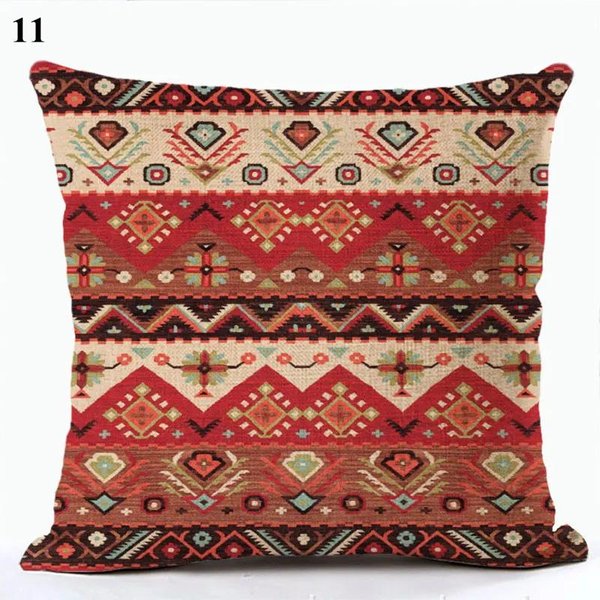 Funda De Almohada Bohemia, Cojines Marrones, Funda De CojíN Decorativa De Lino CóModa, Funda De CojíN GeoméTrica, Funda De Almohada Para El Hogar 30X30Cm-image
