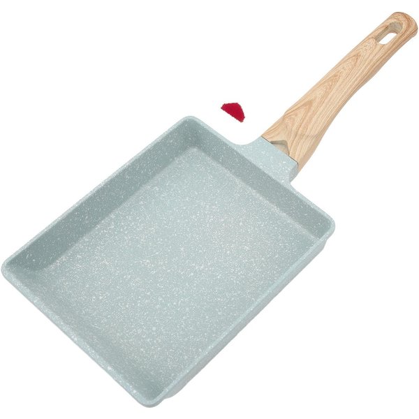 Mini SartéN Cuadrada Verde Antiadherente AleacióN De Aluminio Calentamiento Uniforme SartéN Para FreíR Huevos Para El Hogar L(For 6.5-9Kg)-image