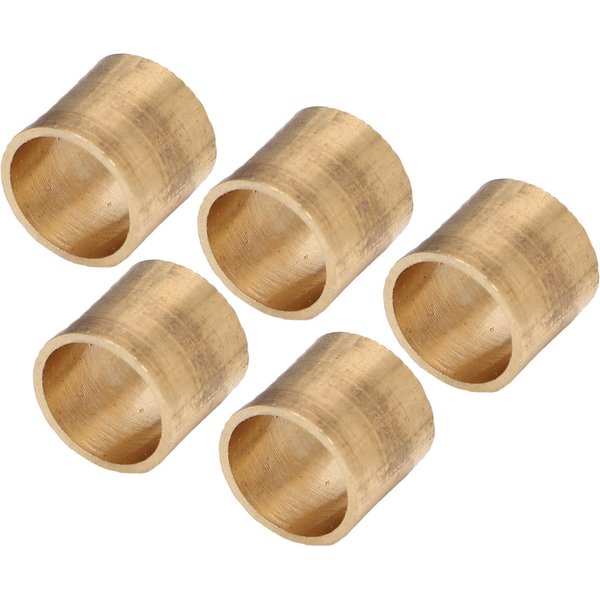 5 Piezas Aros De Cobre Para Punta De Taco De Billar 10.2Mm Virola De Repuesto Para Taco De Billar Snooker Pool Beige-image