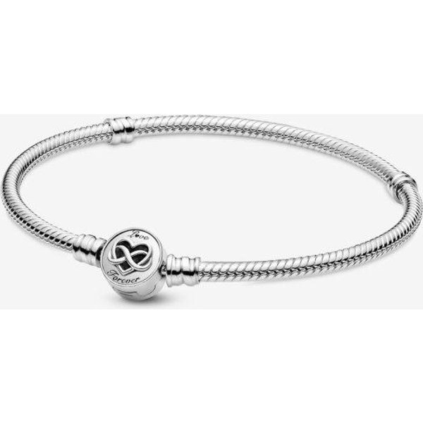 Nueva Pulsera De Plata Esterlina 925 Para Mujer, Compatible Con Dijes Populares Originales, Regalo De JoyeríA Especial Para Esposa Y Novia 20Cm White-image
