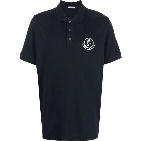 Moncler SS23 Camisa Polo Casual De Manga Corta De AlgodóN Bordada Con Logo Para Hombre Camisas Polo Azul Oscuro H10918A000048455677X XXL Gray-image