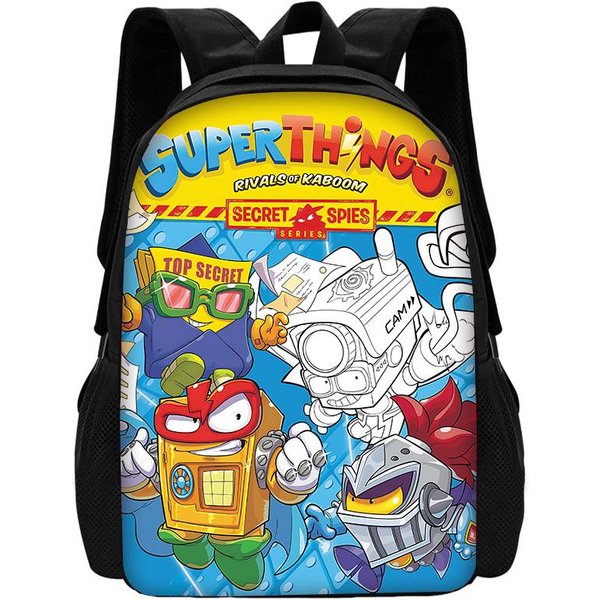 Mochila Escolar Infantil Super Z-Zings S-Superthings Con Bolsas Para El Almuerzo, Estuches, Mochilas Escolares Para NiñOs NiñAs Mejor Regalo-image