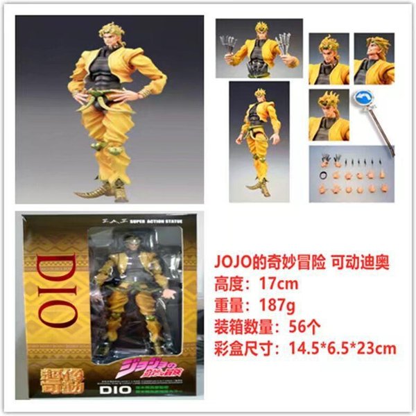 Encantadora Figura De AccióN De 22 Tipos Del Anime Jojo Bizarre Adventure Kujo Jotaro Dio O Diavolo Bruno Bucciarati Leone Abbacchio Jolyne Cujoh Gray-image