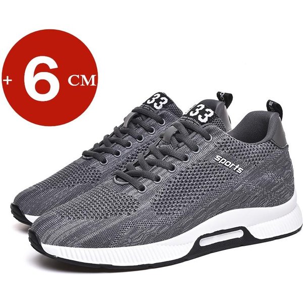Buty PodwyżSzająCe MęSkie Trampki Buty PodwyżSzająCe WkłAdki 6Cm MężCzyzna Codzienne żYcie Buty PodwyżSzająCe 41 Gray-image