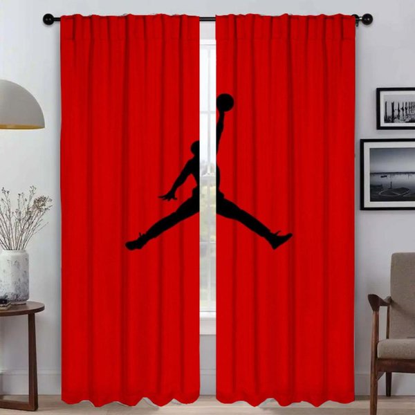Cortinas Modernas Para Sala De Estar, 2 Piezas, Jordans Home, Cortinas De Tul Para Interiores, Cortinas Opacas Para Dormitorio Y Cocina. W107Xh160Cmx2Pcs-Cl-image