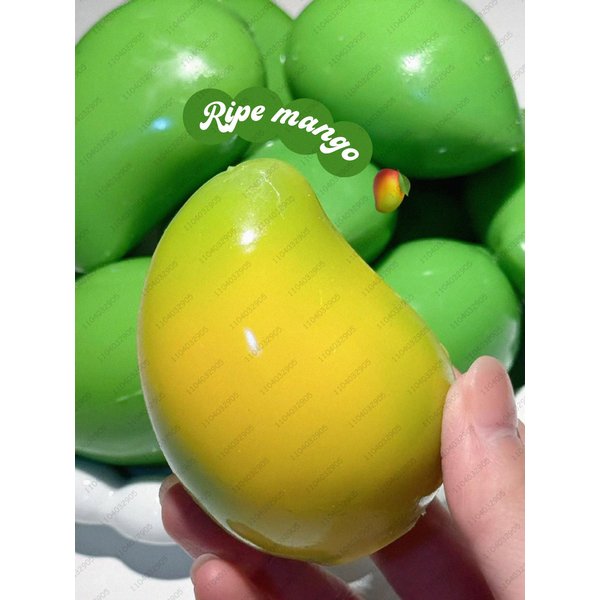 Mango PiłEczka Anty Stresowa MięKka ZmieniająCa Kolor Mango PiłEczka Do śCiskania Asmr Sensoryczna Adhd Anty Stres Zabawki Fidget Dla Dzieci DorosłYch Yellow-image