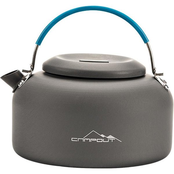 Hervidor De Agua Para Acampar Al Aire Libre De 1,4 L, Tetera De Aluminio, Cafetera Ligera Compacta Para Acampar 1.4L-image