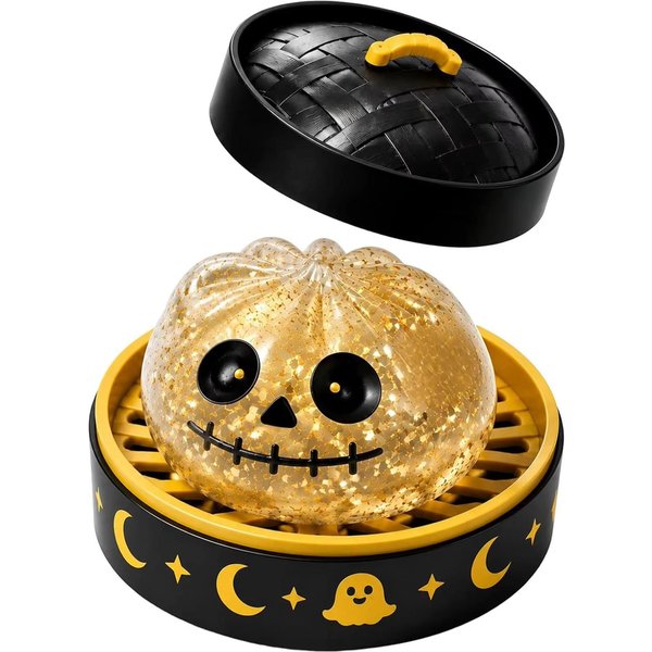 Nowa Halloweenowa PierożKowa Zabawka Do śCiskania Squishy, Urocza, Powoli WracająCa Do KształTu Zabawka Sensoryczna Do łAgodzenia Stresu, MięKka Kawaii Halloweenowa Zabawka Fidget-image