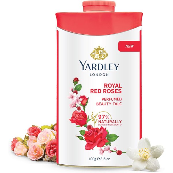 Yardley London Royal Red Rose Perfumowany Talk Dla Kobiet 250G Opakowanie 1 Luksusowy PachnąCy Puder-image