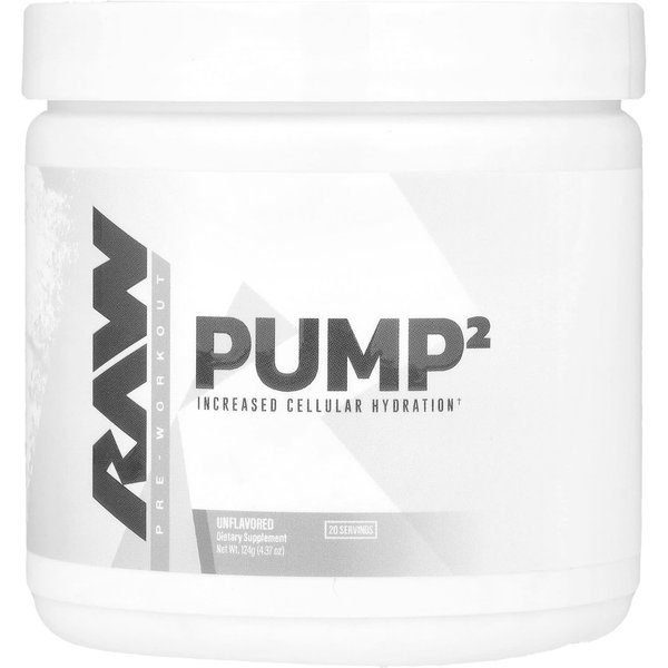 Raw Nutrition, Pump 2, Pre-Entrenamiento, Sin Sabor, 4.37 Oz (124 G)-image