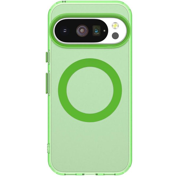 Magnetyczny Luksusowy Ochraniacz Obiektywu Matowe PółPrzezroczyste Etui Dla Google Pixel 8 9 10 Pro XL 8A 9A Dla Magsafe Bezprzewodowa ŁAdowarka Pokrowiec For Pixel 10 Pro XL-image