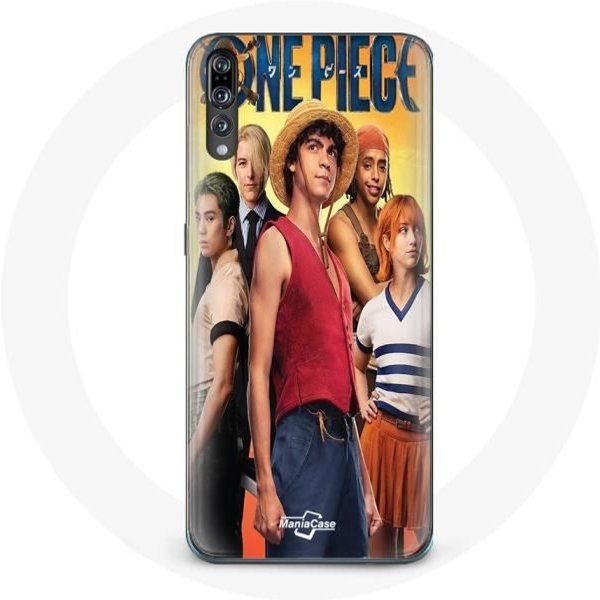 Funda Para Huawei P20 - One Piece - Luffy - Flexible - Anime - Blanca-image