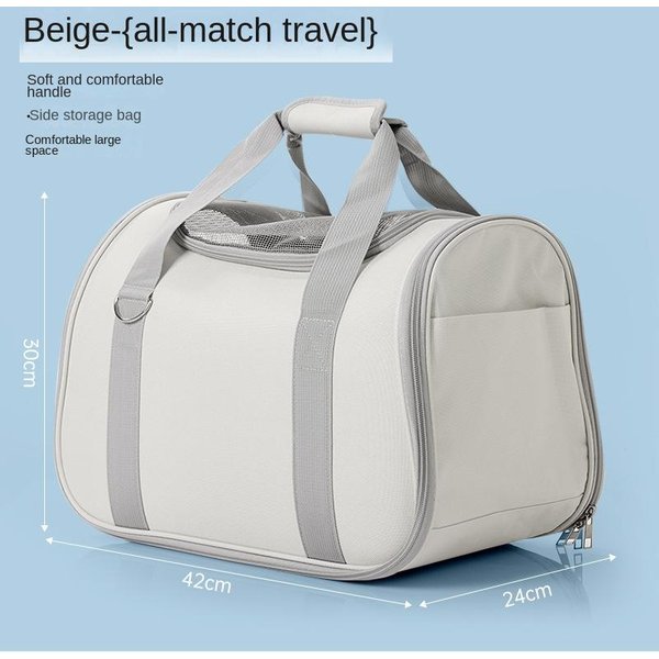 Bolso PortáTil Para Salida De Mascotas, Bolso Para Perros Y Gatos, Transportador Transpirable De Verano, Bolso De Viaje Para Cachorros Y Gatitos, Bolsa De Transporte Para Mascotas-image