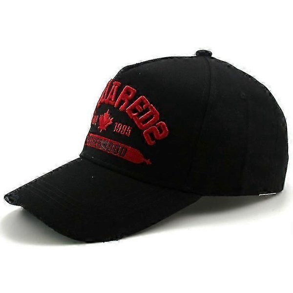MęSka Czapka Baseballowa BawełNiana Czapka Z Daszkiem MęSka Casualowa Czapka Sportowa Haft Litery Dsquared2 Czarna Black-image