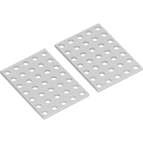5 Paquetes Placa De UnióN Acero Plano Anti-ÓXido Placa De ReparacióN De ReparacióN Esquina Para Robots Madera-image