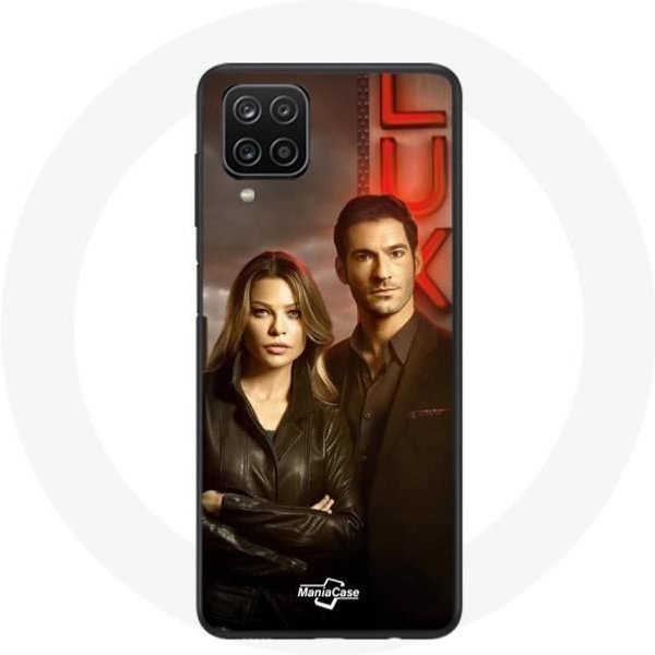 Funda Para Samsung Galaxy A22 4G Chloe Decker Y Lucifer Morningstar-image