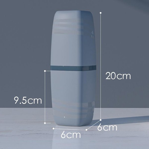 Vaso De Lavado PortáTil Vaso Para Cepillo De Dientes Vaso Para Enjuague Bucal Vaso Para Cepillo De Dientes Juego Para El Hogar Vaso CilíNdrico Para Cepillo De Dientes Caja De Almacenamiento Para Pasta De Dientes Gris-image