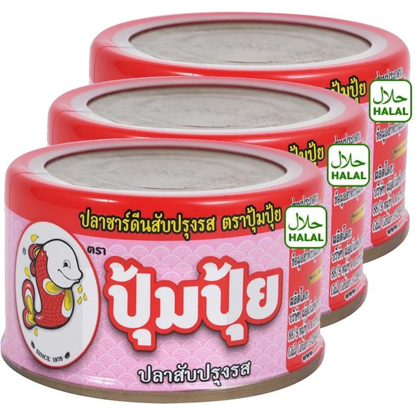 Pasta Rybna Pompui 80 G. X 1 / 3 / 6 Szt. - Tajski Smak, Wyprodukowano W Tajlandii 80 G. X 3 Pcs-image
