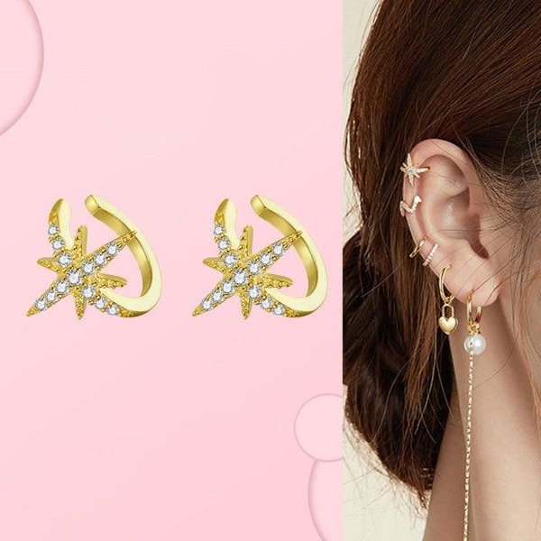 Pendientes De Aro De Plata De Ley 925 Para Mujer Aros De CorazóN Plata De Ley 925 JoyeríA JoyeríA De Marca Original Black-image