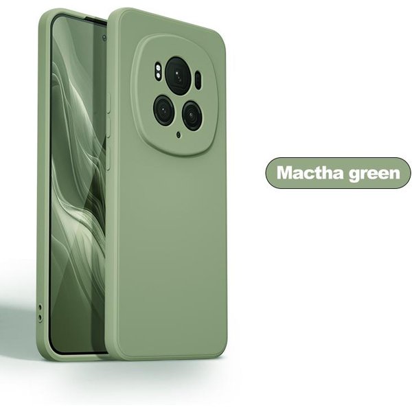 For For Honor Magic 6 Pro Case Square Liquid Silicone Soft Cover For Huawei Honor Magic 6 Magic6 Pro Magic6Pro Shockproof Phone Case For Honor Magic6 Gray-image