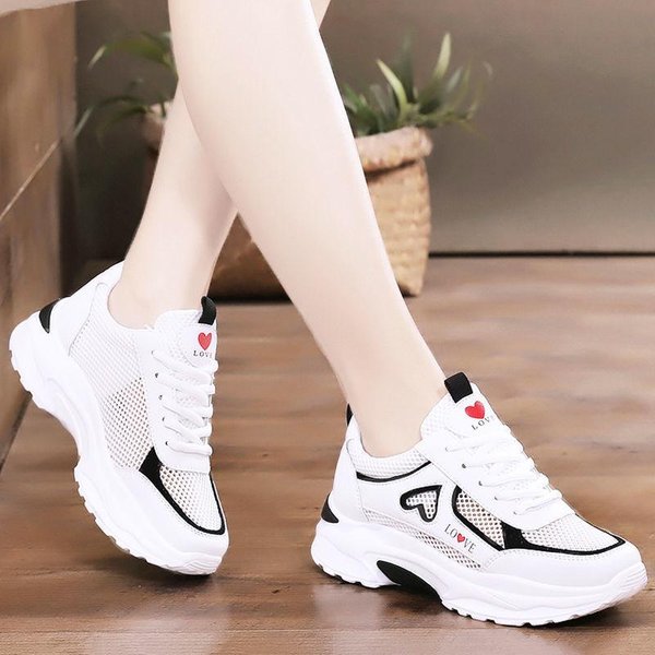 Zapatos De Malla Transpirable Para Mujer Zapatos De Nuevo Estilo Para Mujer Zapatos Deportivos Para Correr De Verano Para Mujer Zapatos Blancos De Estudiante VersáTiles Para Mujer 40 Gray-image
