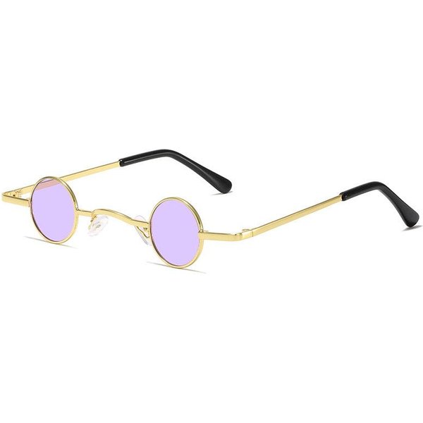 Retro Hip-Hop OkrąGłE MałE Oprawki Okulary PrzeciwsłOneczne UV400 Metalowe Oprawki Dla Kobiet MężCzyzn Gafas De Sol 1PC-image