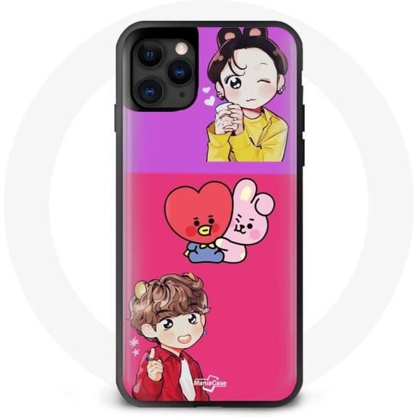 Funda Para Iphone 12 Pro BTS BT21 Cooky Y Tata Bangtan V Y Jungkook Fanart-image