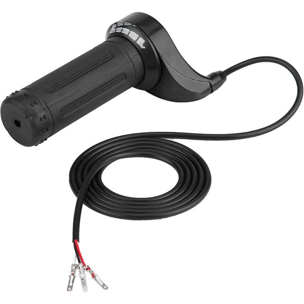 Acelerador Universal Para Motocicleta, Scooter EléCtrico, Velocidad De Giro, EmpuñAdura Del Acelerador Con 3 Cables Negro-image