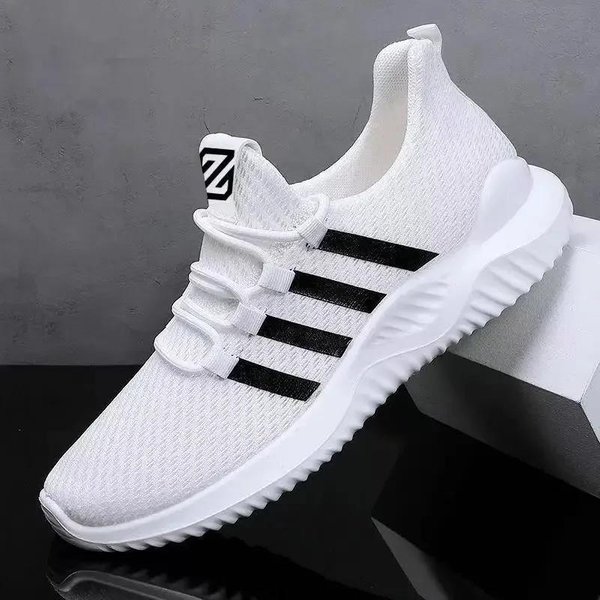 Hombres Zapatos Vulcanizados Para Hombre Malla De Aire Transpirable CóModos Zapatos De Entrenamiento Para Jogging Para Exterior Para Caminar Zapatillas Negras Zapatos Casuales 40 Gray-image