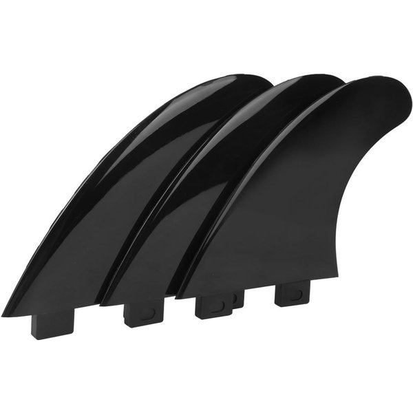 Set De 3 Quillas De Nylon Derecha Central Izquierda Para Accesorios De Tabla De Surf Tabla De Remo Quilla Negra Para Tabla De Surf Black-image